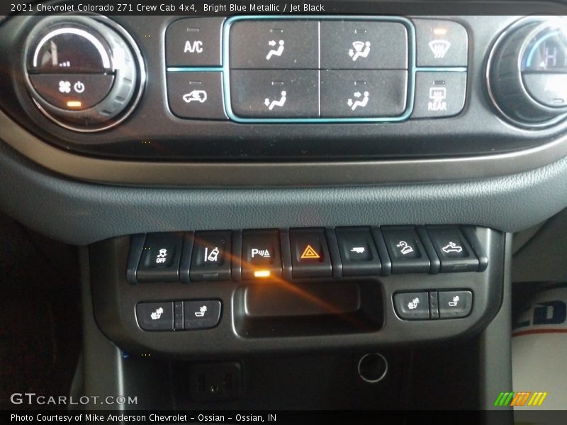 Bright Blue Metallic / Jet Black 2021 Chevrolet Colorado Z71 Crew Cab 4x4