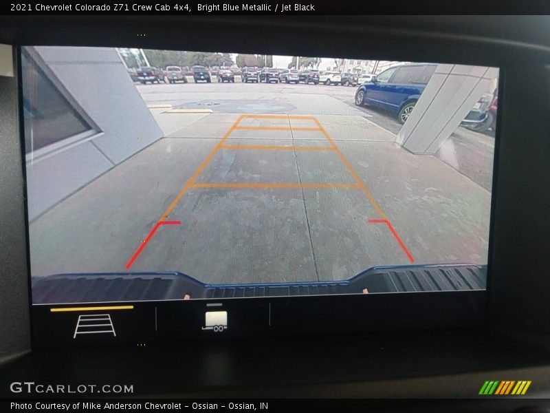 Bright Blue Metallic / Jet Black 2021 Chevrolet Colorado Z71 Crew Cab 4x4