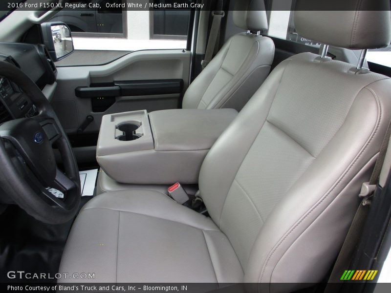 Oxford White / Medium Earth Gray 2016 Ford F150 XL Regular Cab