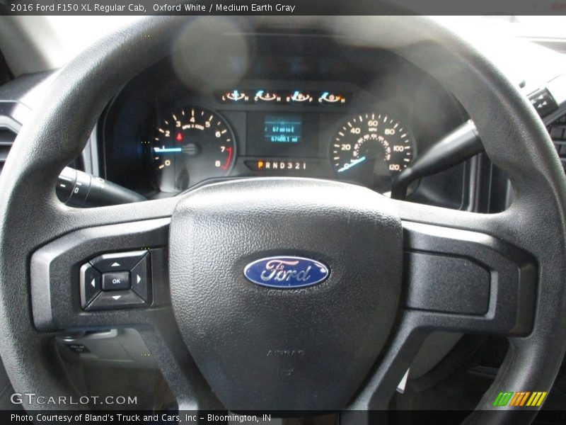 Oxford White / Medium Earth Gray 2016 Ford F150 XL Regular Cab