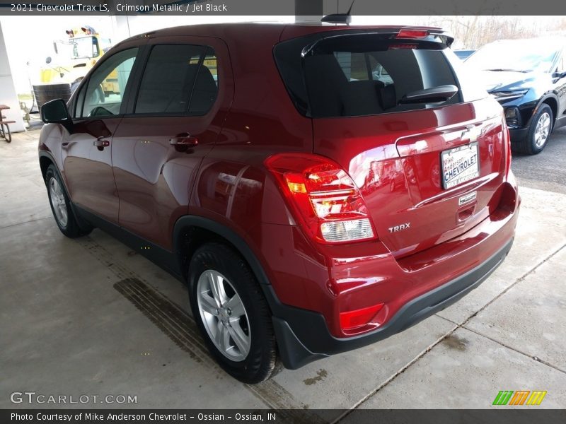 Crimson Metallic / Jet Black 2021 Chevrolet Trax LS