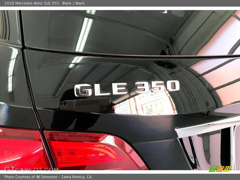 Black / Black 2018 Mercedes-Benz GLE 350