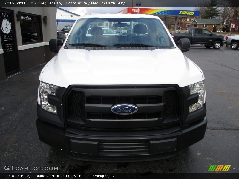 Oxford White / Medium Earth Gray 2016 Ford F150 XL Regular Cab