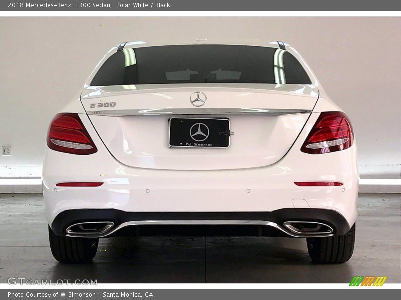 Polar White / Black 2018 Mercedes-Benz E 300 Sedan