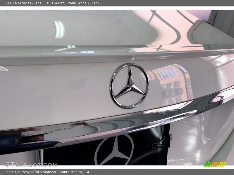 Polar White / Black 2018 Mercedes-Benz E 300 Sedan