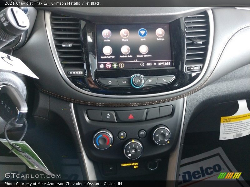 Crimson Metallic / Jet Black 2021 Chevrolet Trax LS