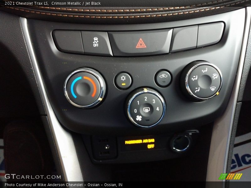 Crimson Metallic / Jet Black 2021 Chevrolet Trax LS