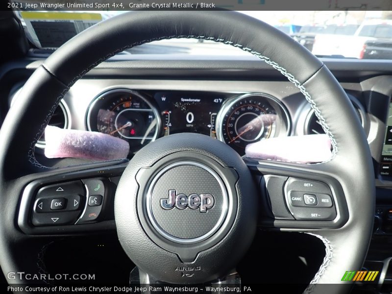 Granite Crystal Metallic / Black 2021 Jeep Wrangler Unlimited Sport 4x4