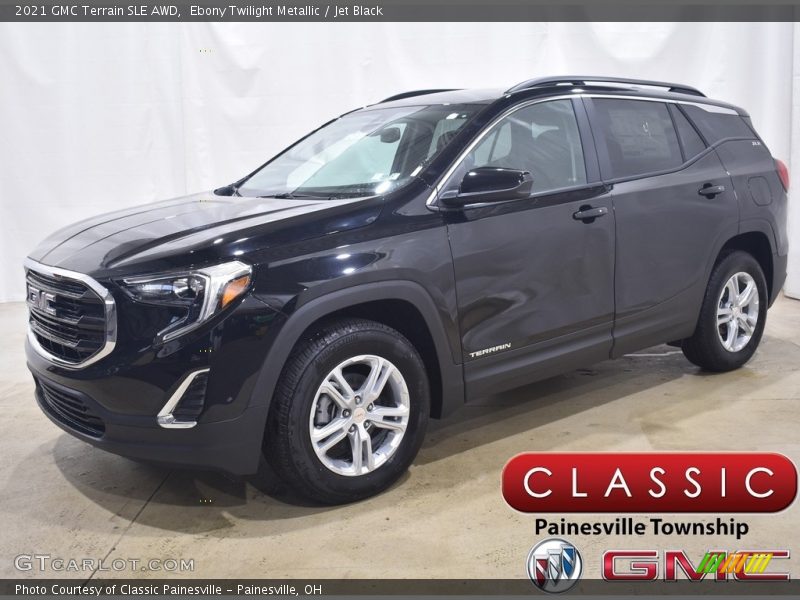 Ebony Twilight Metallic / Jet Black 2021 GMC Terrain SLE AWD