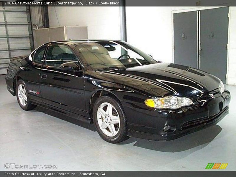 Black / Ebony Black 2004 Chevrolet Monte Carlo Supercharged SS