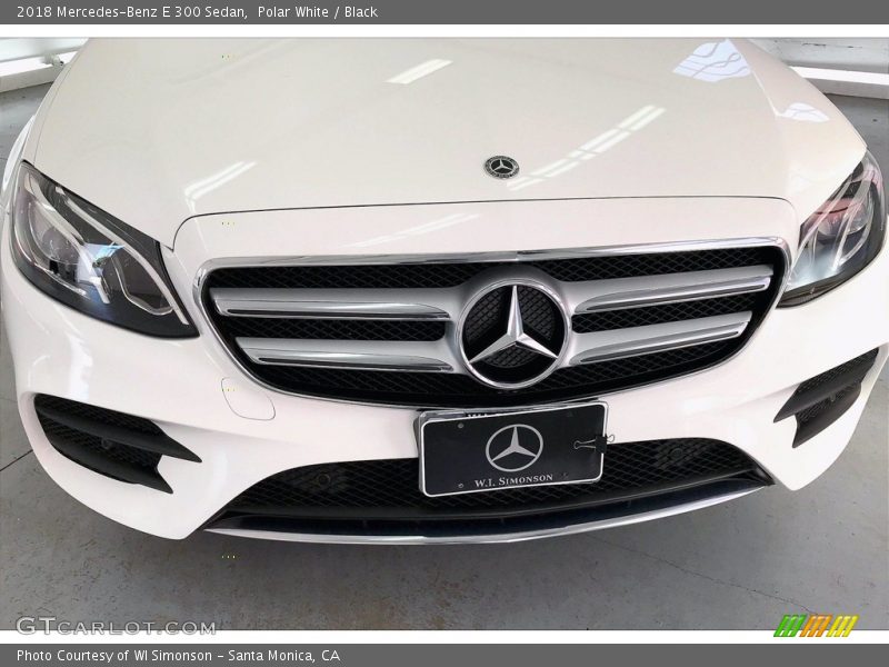 Polar White / Black 2018 Mercedes-Benz E 300 Sedan
