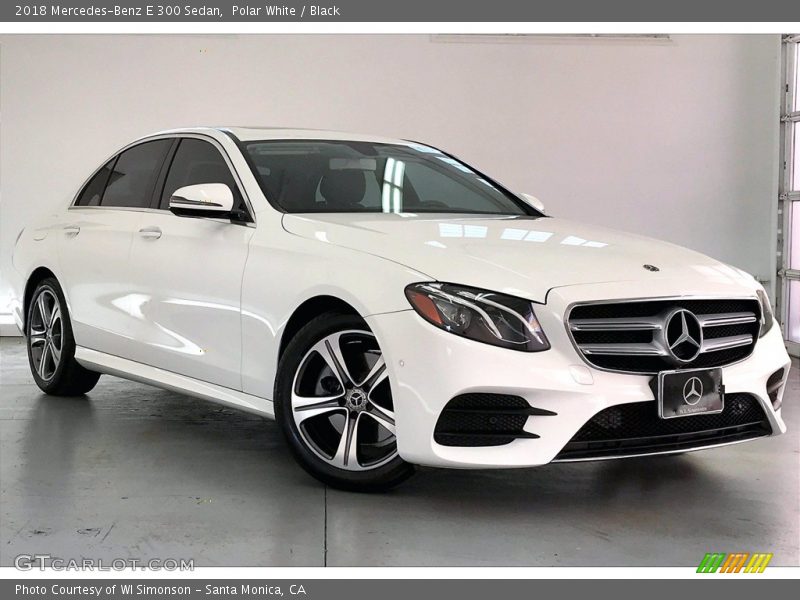 Polar White / Black 2018 Mercedes-Benz E 300 Sedan
