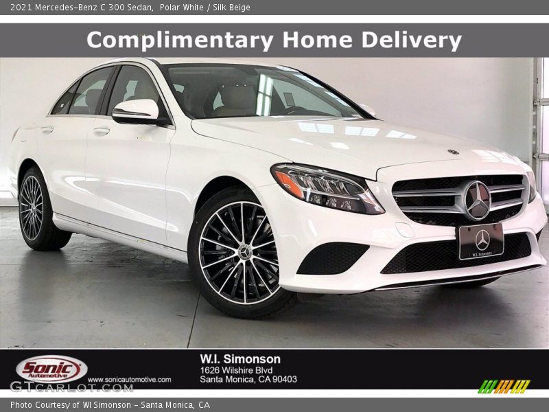 Polar White / Silk Beige 2021 Mercedes-Benz C 300 Sedan