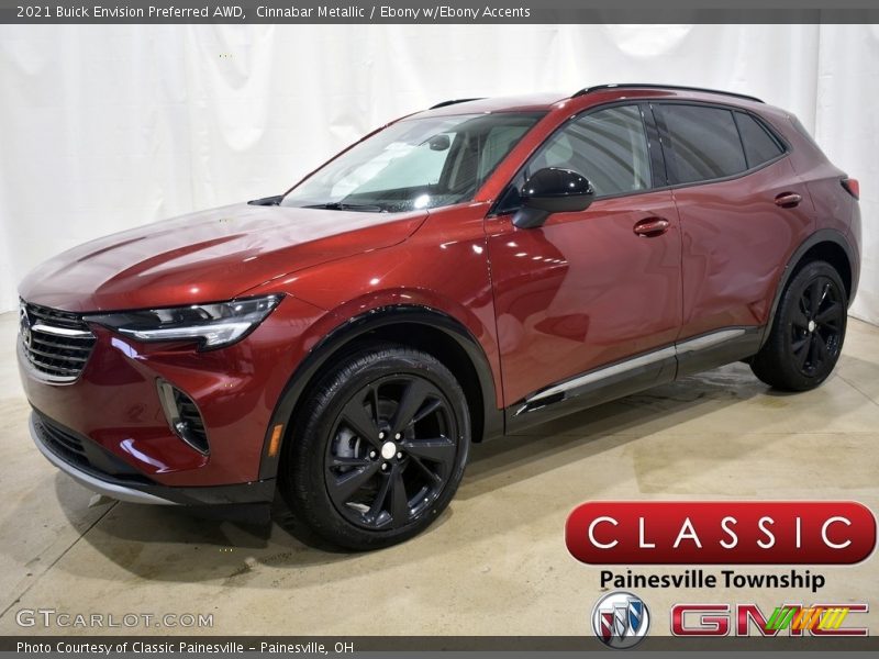 Cinnabar Metallic / Ebony w/Ebony Accents 2021 Buick Envision Preferred AWD