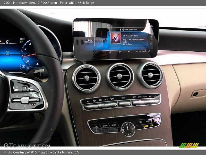 Polar White / Silk Beige 2021 Mercedes-Benz C 300 Sedan