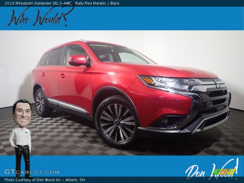 Rally Red Metallic / Black 2019 Mitsubishi Outlander SEL S-AWC