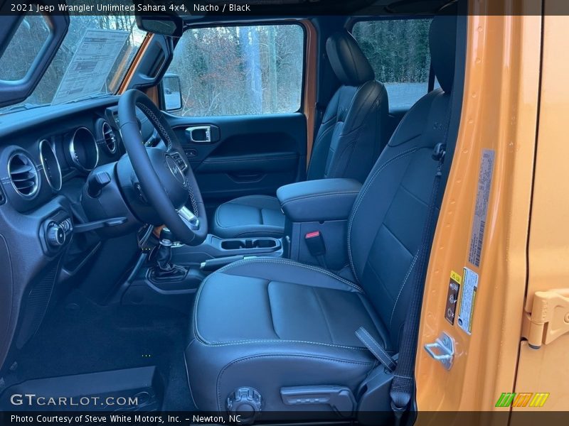 Front Seat of 2021 Wrangler Unlimited Sahara 4x4