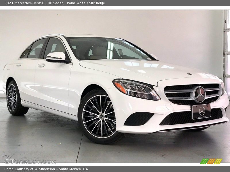 Polar White / Silk Beige 2021 Mercedes-Benz C 300 Sedan