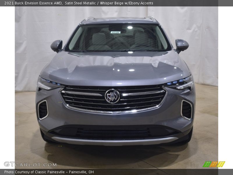 Satin Steel Metallic / Whisper Beige w/Ebony Accents 2021 Buick Envision Essence AWD