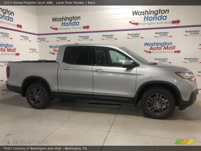 Lunar Silver Metallic / Black 2020 Honda Ridgeline Sport AWD