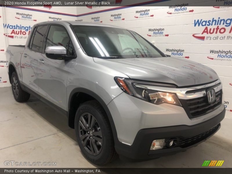 Lunar Silver Metallic / Black 2020 Honda Ridgeline Sport AWD