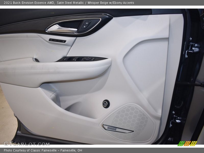 Satin Steel Metallic / Whisper Beige w/Ebony Accents 2021 Buick Envision Essence AWD