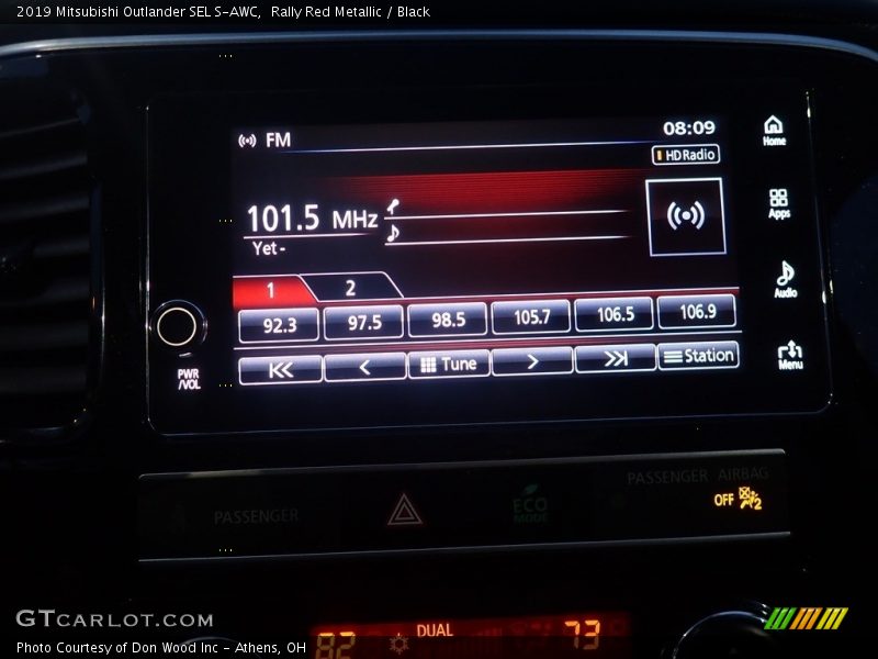 Rally Red Metallic / Black 2019 Mitsubishi Outlander SEL S-AWC