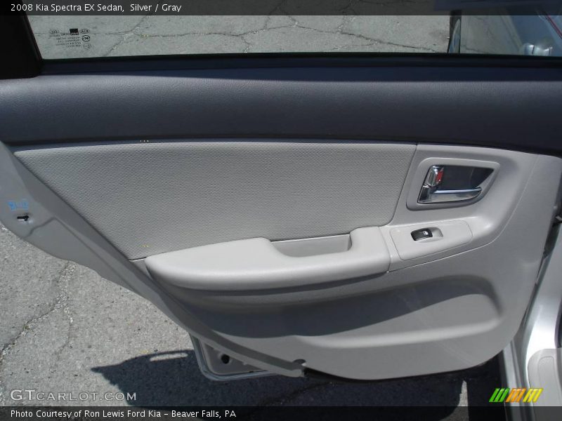 Silver / Gray 2008 Kia Spectra EX Sedan