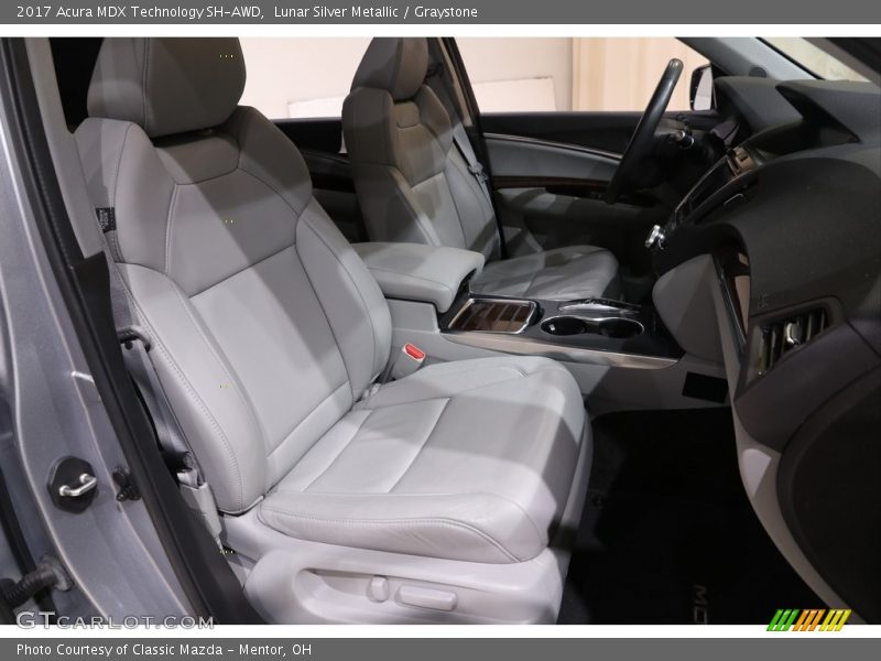Lunar Silver Metallic / Graystone 2017 Acura MDX Technology SH-AWD