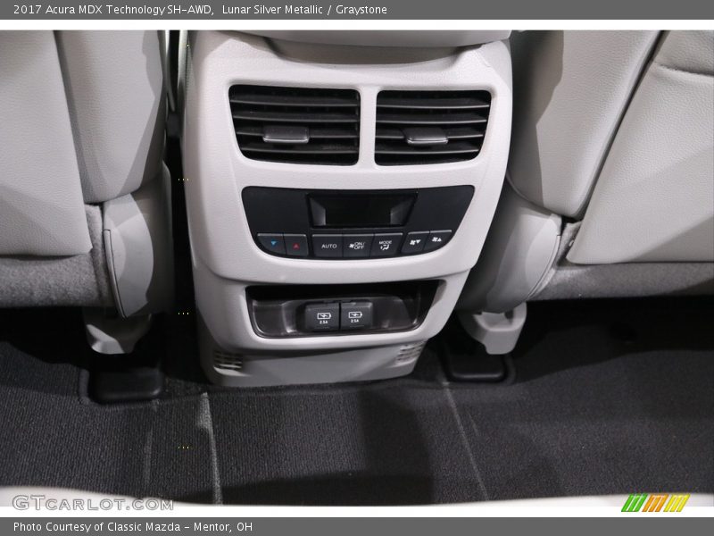 Lunar Silver Metallic / Graystone 2017 Acura MDX Technology SH-AWD