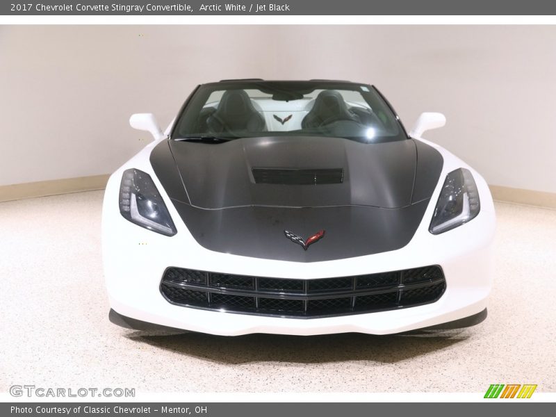 Arctic White / Jet Black 2017 Chevrolet Corvette Stingray Convertible