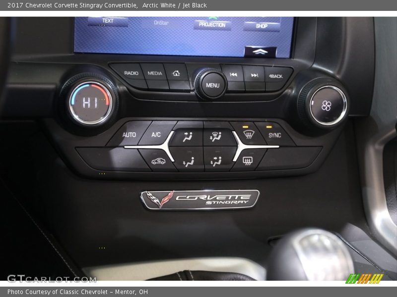 Arctic White / Jet Black 2017 Chevrolet Corvette Stingray Convertible