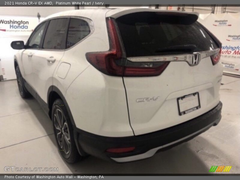 Platinum White Pearl / Ivory 2021 Honda CR-V EX AWD