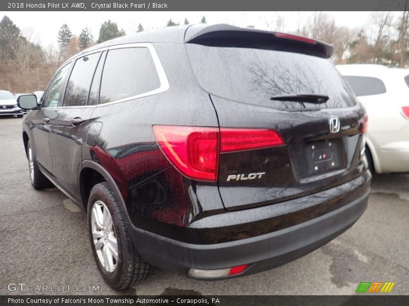 Crystal Black Pearl / Black 2018 Honda Pilot LX AWD