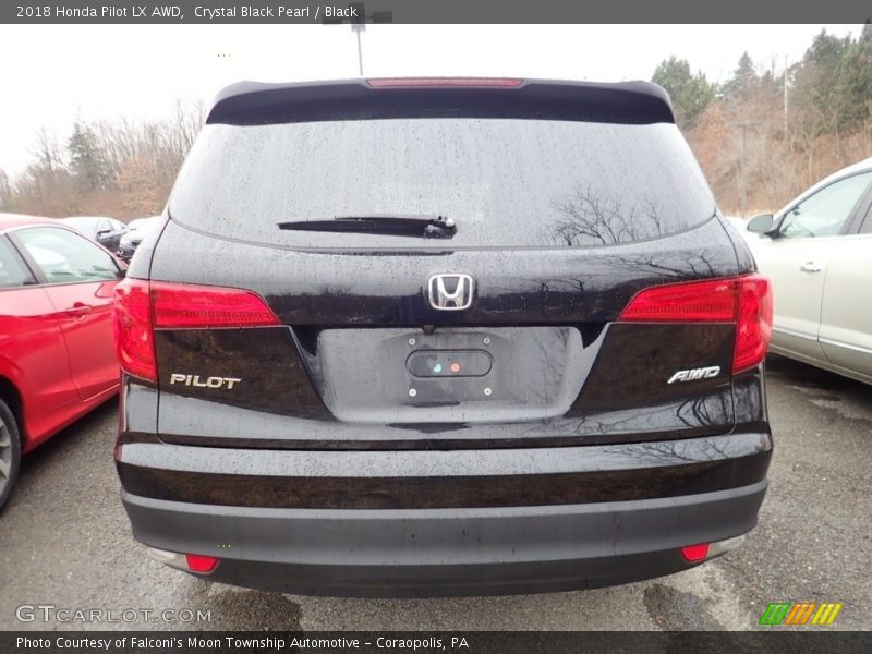 Crystal Black Pearl / Black 2018 Honda Pilot LX AWD