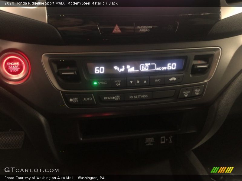 Modern Steel Metallic / Black 2020 Honda Ridgeline Sport AWD