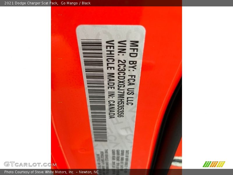 Go Mango / Black 2021 Dodge Charger Scat Pack