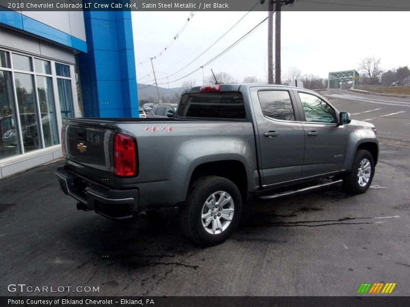 Satin Steel Metallic / Jet Black 2018 Chevrolet Colorado LT Crew Cab 4x4