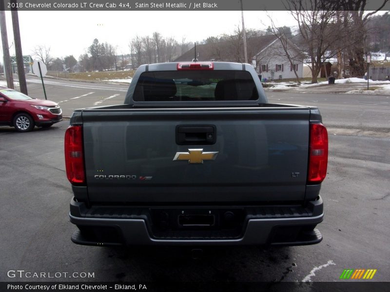 Satin Steel Metallic / Jet Black 2018 Chevrolet Colorado LT Crew Cab 4x4