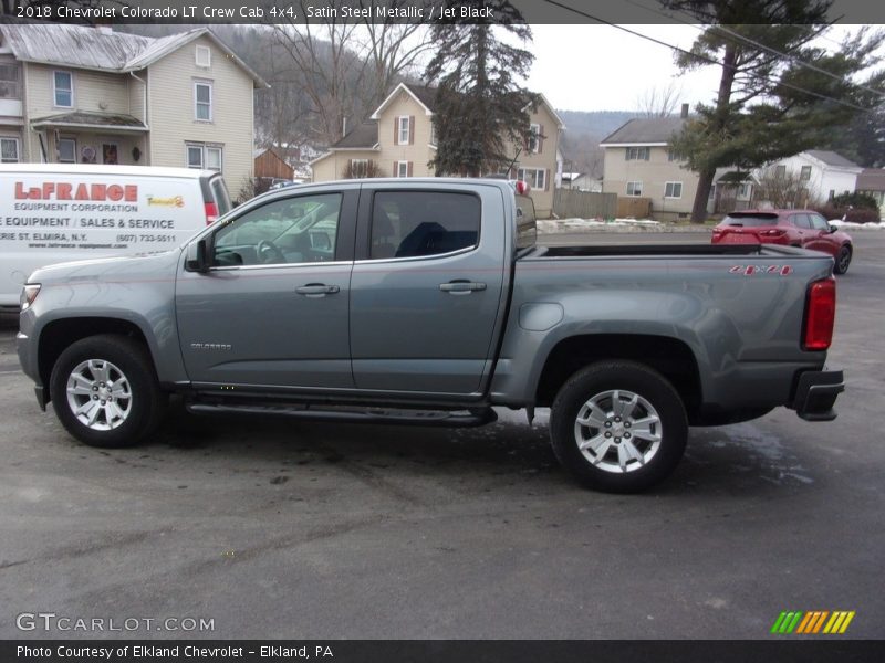 Satin Steel Metallic / Jet Black 2018 Chevrolet Colorado LT Crew Cab 4x4