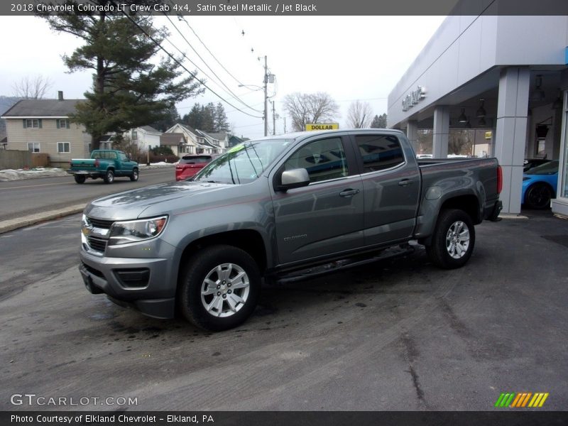 Satin Steel Metallic / Jet Black 2018 Chevrolet Colorado LT Crew Cab 4x4