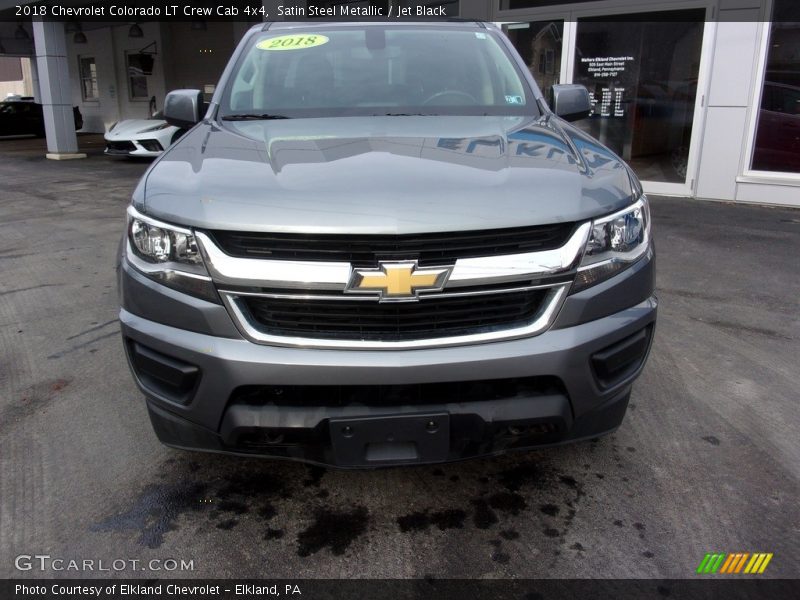 Satin Steel Metallic / Jet Black 2018 Chevrolet Colorado LT Crew Cab 4x4