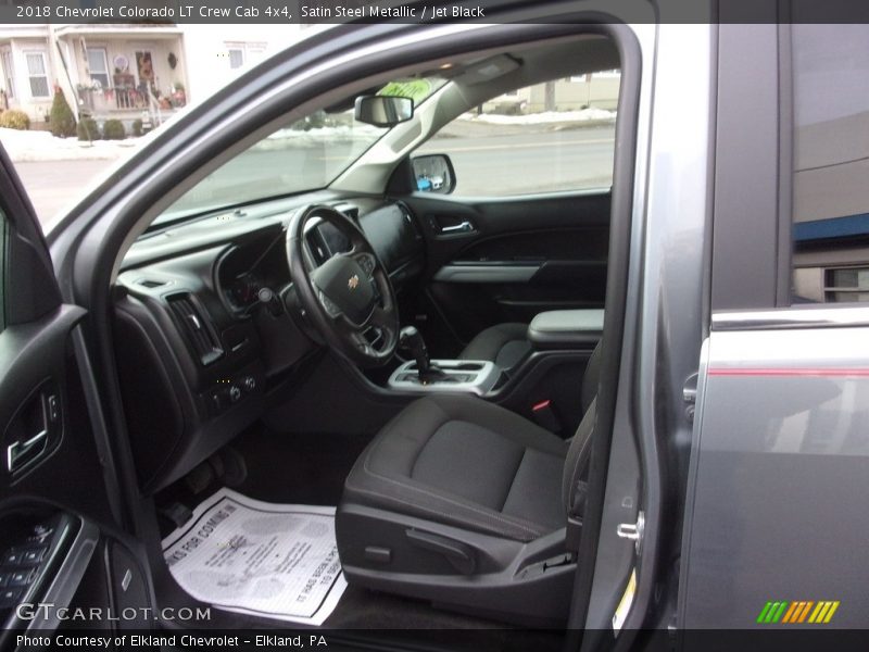 Satin Steel Metallic / Jet Black 2018 Chevrolet Colorado LT Crew Cab 4x4
