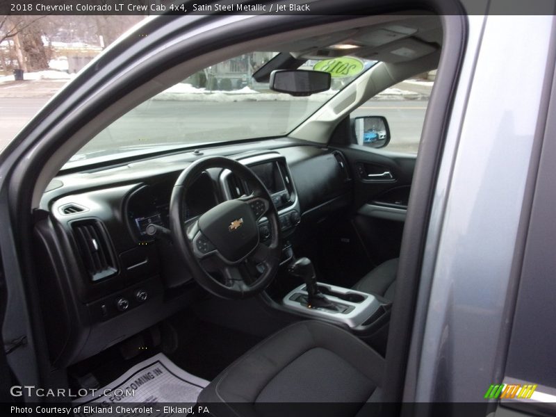 Satin Steel Metallic / Jet Black 2018 Chevrolet Colorado LT Crew Cab 4x4