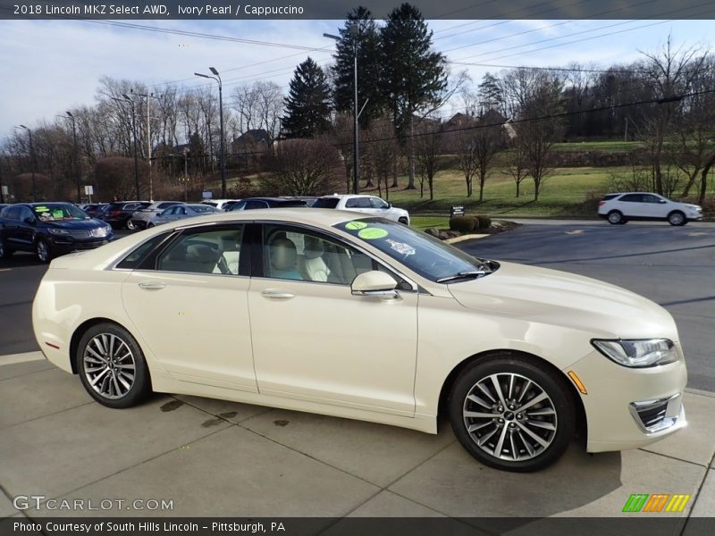 Ivory Pearl / Cappuccino 2018 Lincoln MKZ Select AWD
