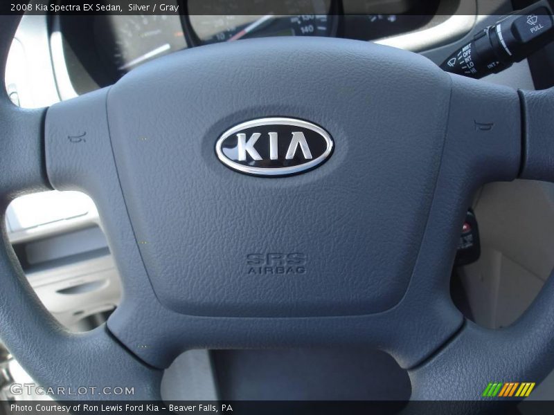 Silver / Gray 2008 Kia Spectra EX Sedan