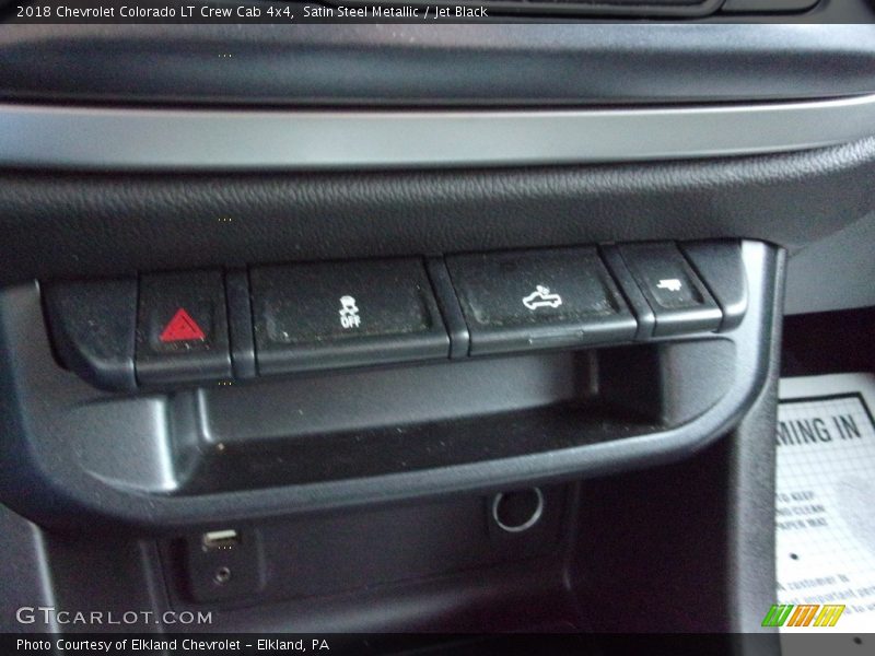 Satin Steel Metallic / Jet Black 2018 Chevrolet Colorado LT Crew Cab 4x4