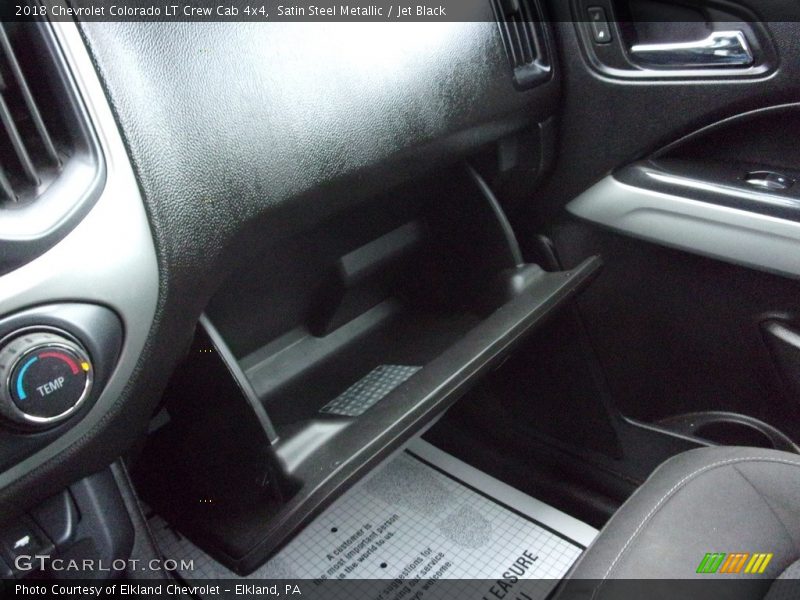 Satin Steel Metallic / Jet Black 2018 Chevrolet Colorado LT Crew Cab 4x4
