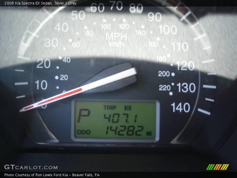 Silver / Gray 2008 Kia Spectra EX Sedan