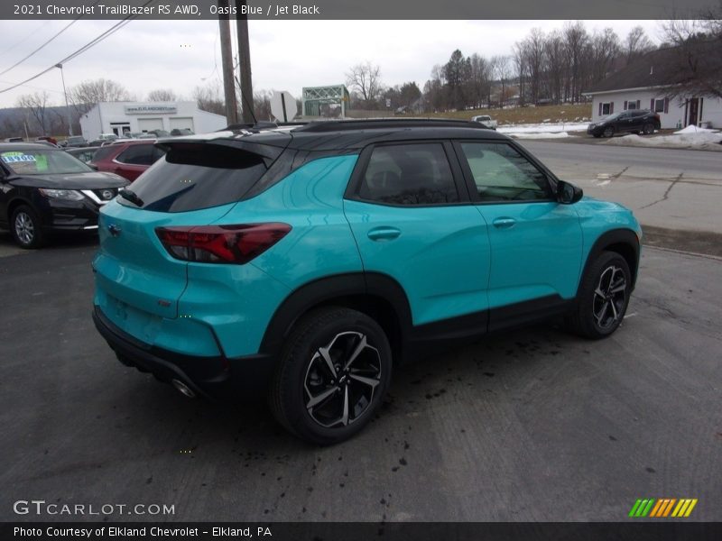 Oasis Blue / Jet Black 2021 Chevrolet TrailBlazer RS AWD